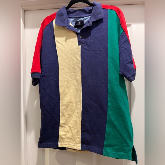 Regatta Sport Other - Vintage Regatta Sport Blue Green Red Yellow Color Block Polo T-Shirt, size L